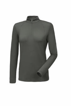 PIKEUR SAREEN Damen Zip-Shirt blackolive (Selection HW 2022) 